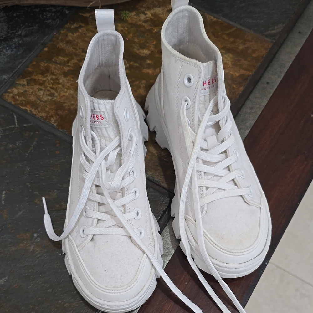 White High-Top Sneakers